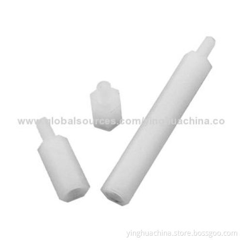 Nylon Hexagonal Threaded Spacers, Natural or Black Color, 94-2V Fire-proofing Grade G201New